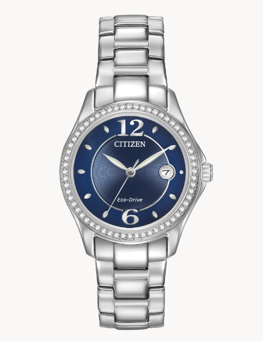 Classic lines and a hint of sophistication allow for this Citizen Silhouette Crystal timepieces to stand out.