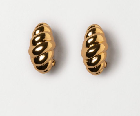 TULIP EARRINGS, GOLD