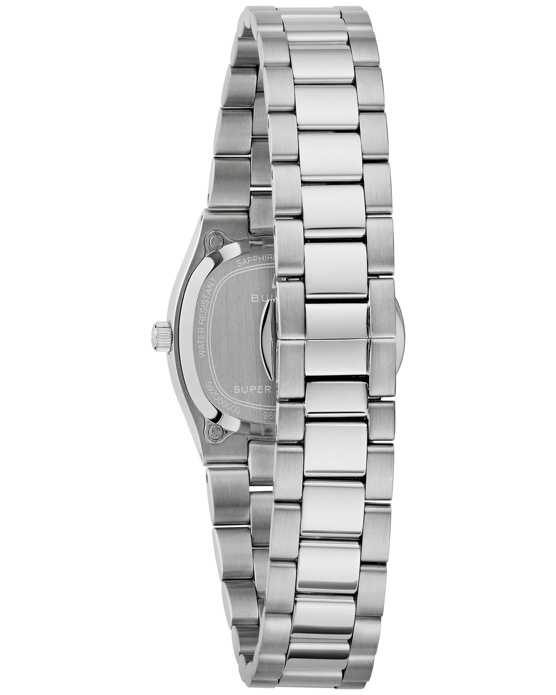 Women's Stainless Steel Watch with Red Mother-of-Pearl Dial and Silver accents