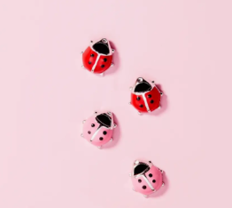 LADY BUG EARRINGS