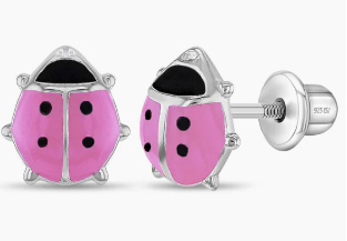 LADY BUG EARRINGS