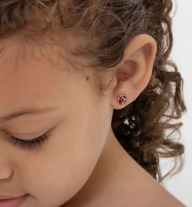 RED LADY BUG EARRINGS