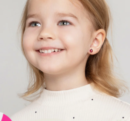 RED LAD BUG EARRINGS