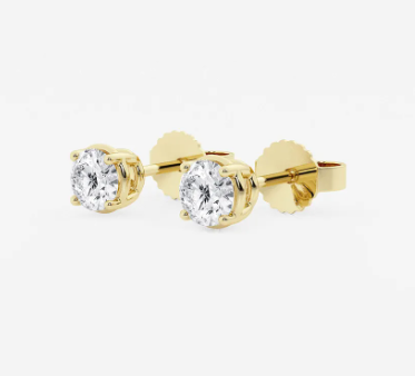 10K Yellow Gold .10ct Diamond Stud Earrings