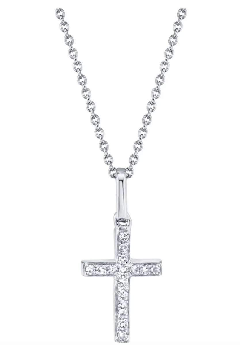 Diamond cross necklace 