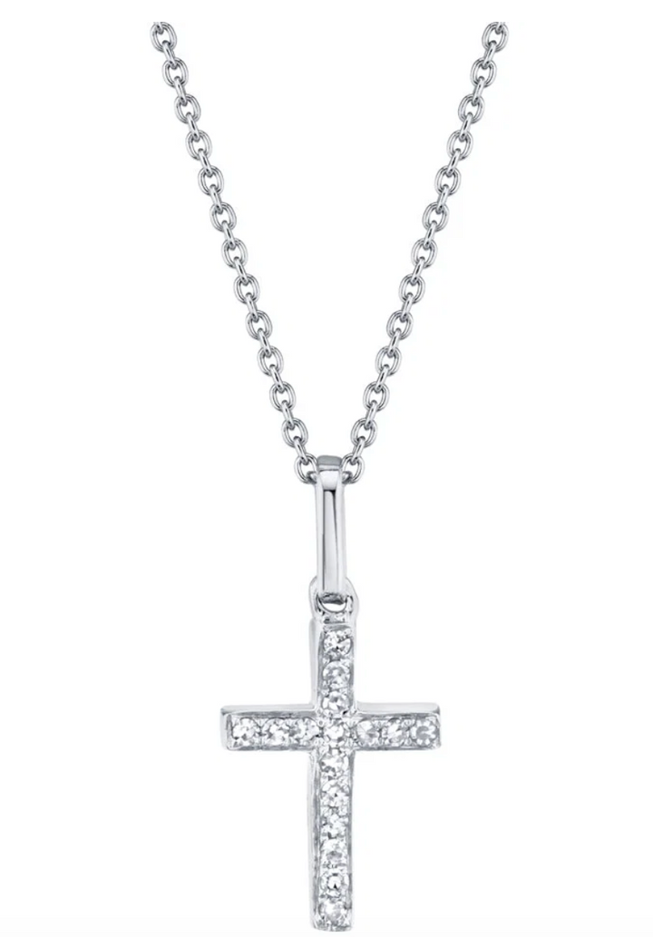 Kate l 0.06CT DIAMOND CROSS NECKLACE l SC22002782AC - Brownee Jewelers