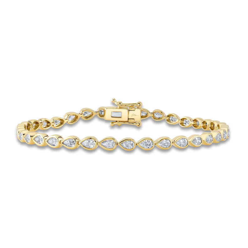 2.71 TOTAL CARAT WEIGHT DIAMOND TENNIS BRACELET IN 14K YELLOW GOLD