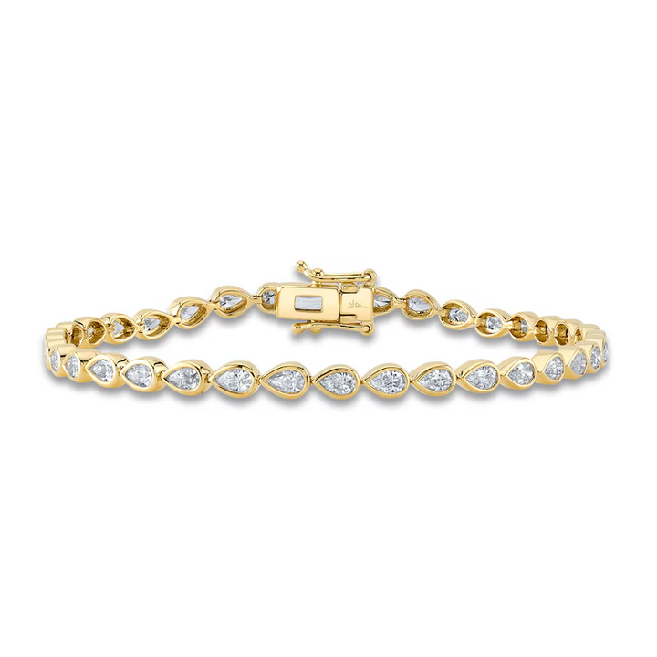 2.71 TOTAL CARAT WEIGHT DIAMOND TENNIS BRACELET IN 14K YELLOW GOLD