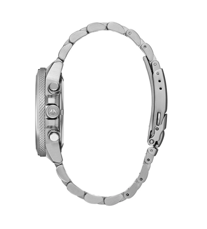 CITIZEN THIN RED LINE | MEN'S ECO-DRIVE WATCH | STAINLESS STEEL | BLACK DIAL | CA0299-57E - Brownee Jewelers