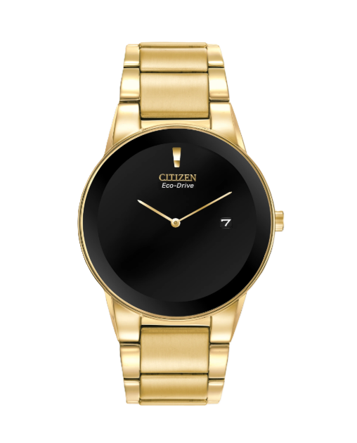 CITIZEN AXIOM | MEN'S ECO-DRIVE WATCH | STAINLESS STEEL | BLACK DIAL | AU1062-56E - Brownee Jewelers