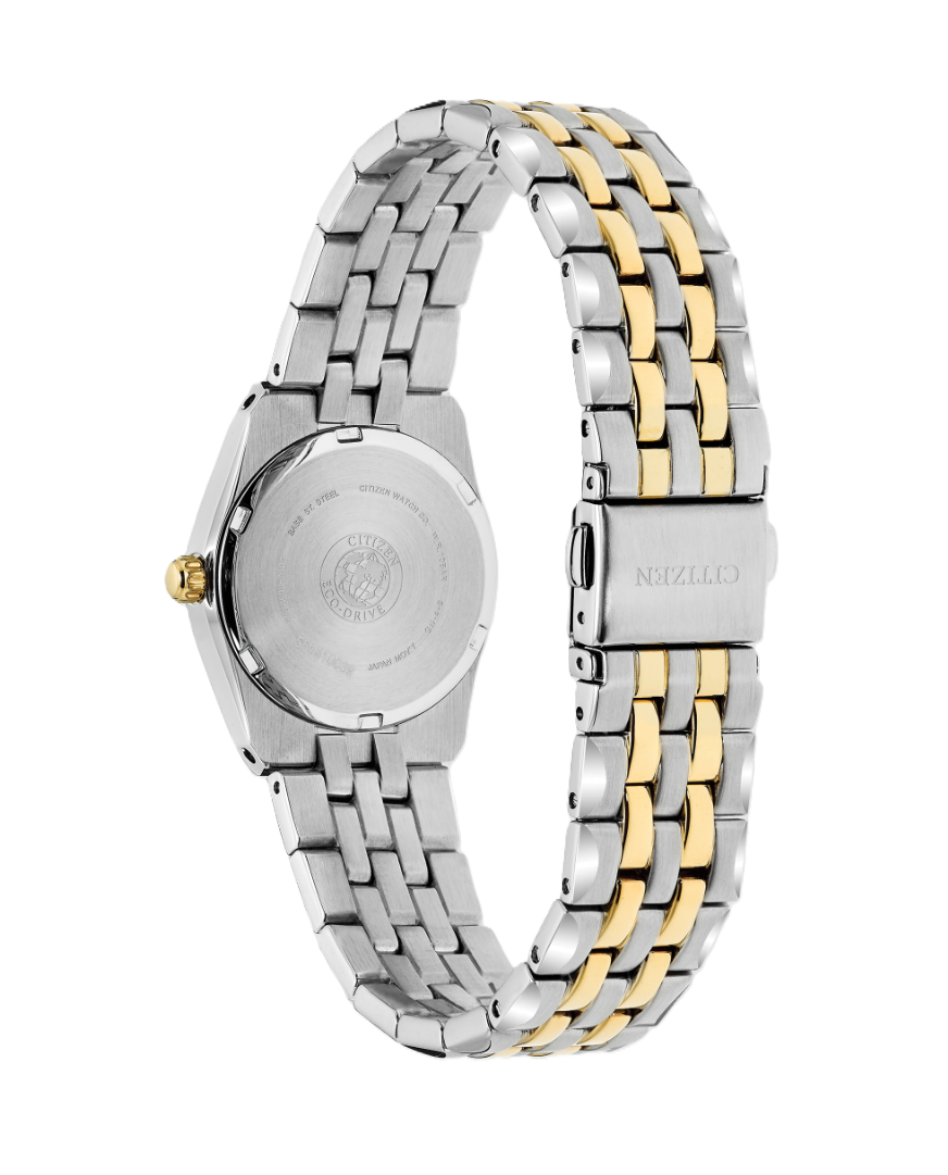 CITIZEN CORSO | LADIES ECO-DRIVE WATCH | TWO-TONE STAINLESS STEEL | BLUE DIAL | EW2294-53L - Brownee Jewelers