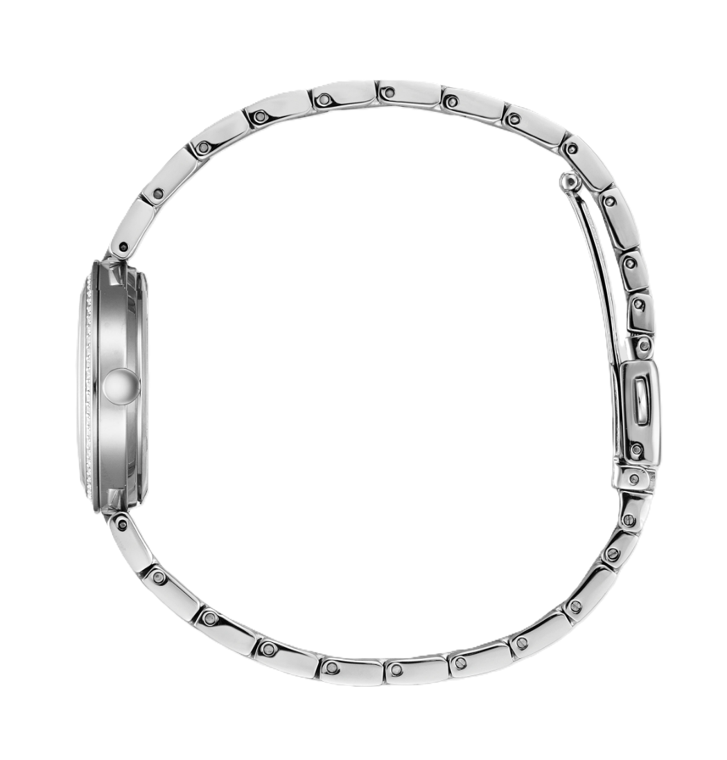 CITIZEN SILHOUETTE CRYSTAL | LADIES ECO-DRIVE WATCH | STAINLESS STEEL | BLUE MOTHER OF PEARL | EM0840-59N - Brownee Jewelers