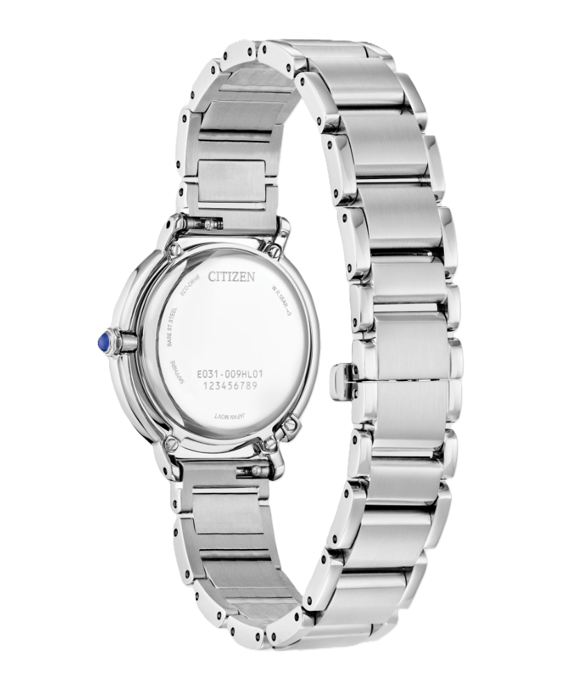 CITIZEN L ARCLY | LADIES EC-DRIVE WATCH | STAINLESS STEEL | RED DIAL | EM1091-67X - Brownee Jewelers