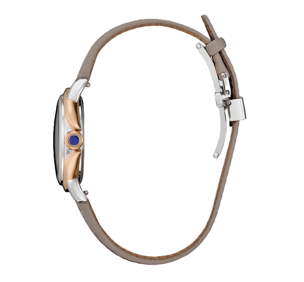 CITIZEN L CECI | LADIES ECO-DRIVE WATCH | TAUPE LEATHER | TAUPE DIAL | EM1166-01Z - Brownee Jewelers