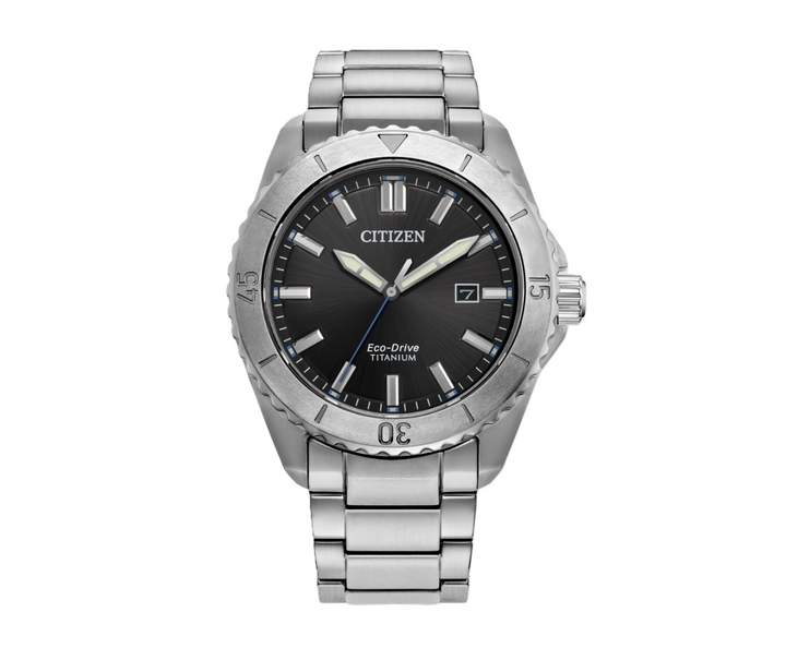 CITIZEN BRYCEN | MEN'S ECO-DRIVE WATCH | TITANIUM | BLACK DIAL | AW1840-50E - Brownee Jewelers