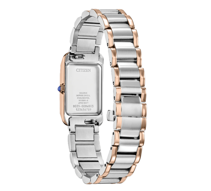 CITIZEN L BIANCA | LADIES ECO-DRIVE WATCH | TWO-TONE STAINLESS STEEL | MOTHER OF PEARL DIAL | EW5624-54Y - Brownee Jewelers