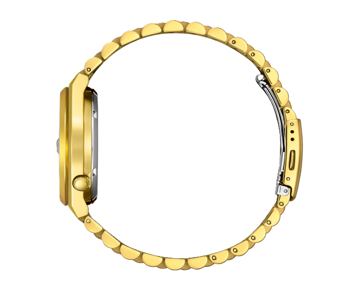 CITIZEN TSUYOSA | MEN'S AUTOMATIC WATCH | GOLD-TONE STAINLESS STEEL | GREEN DIAL | NJ0152-51X - Brownee Jewelers