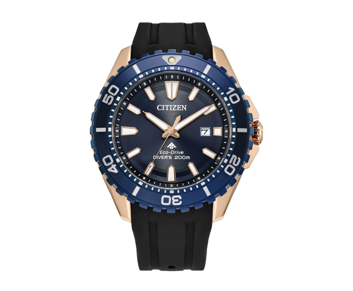 CITIZEN PROMASTER DIVE | MEN'S ECO-DRIVE WATCH | BLACK POLYURETHANE | BLUE DIAL |BN0196-01L - Brownee Jewelers