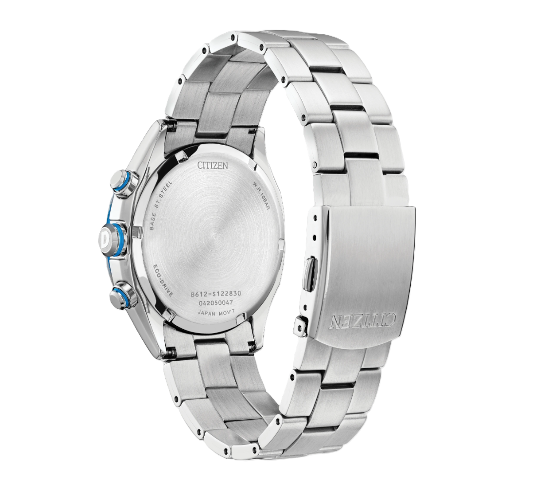 CITIZEN SPORT CASUAL | MEN'S ECO-DRIVE WATCH | STAINLESS STEEL | BLUE DIAL | CA0430-54M - Brownee Jewelers