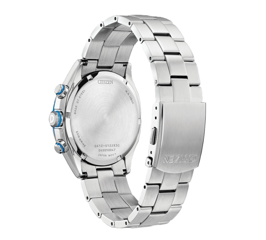 CITIZEN SPORT CASUAL | MEN'S ECO-DRIVE WATCH | STAINLESS STEEL | BLUE DIAL | CA0430-54M - Brownee Jewelers