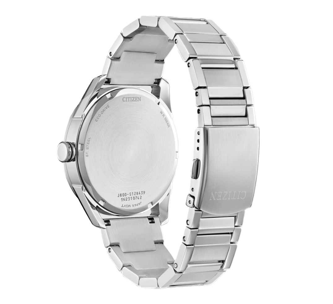 CITIZEN CLASSIC | MEN'S ECO-DRIVE WATCH | STAINLESS STEEL | BLUE DIAL | AW0081-54L - Brownee Jewelers