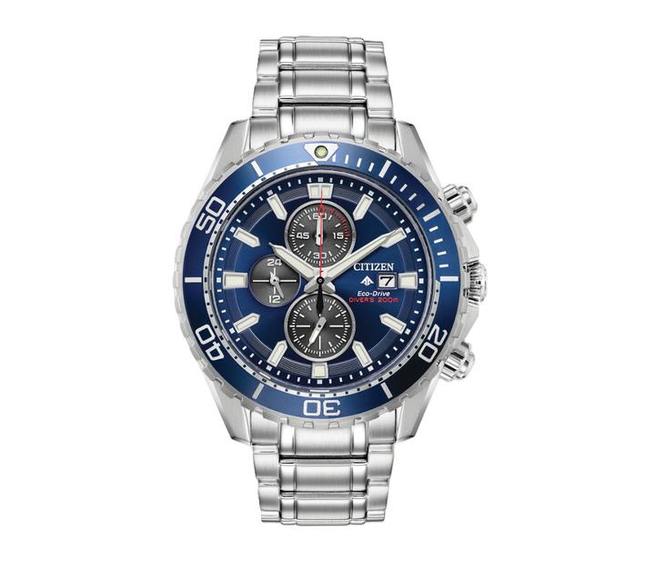 CITIZEN PROMASTER DIVE | MEN'S ECO-DRIVE WATCH | STAINLESS STEEL | BLUE DIAL | CA0710-58L - Brownee Jewelers
