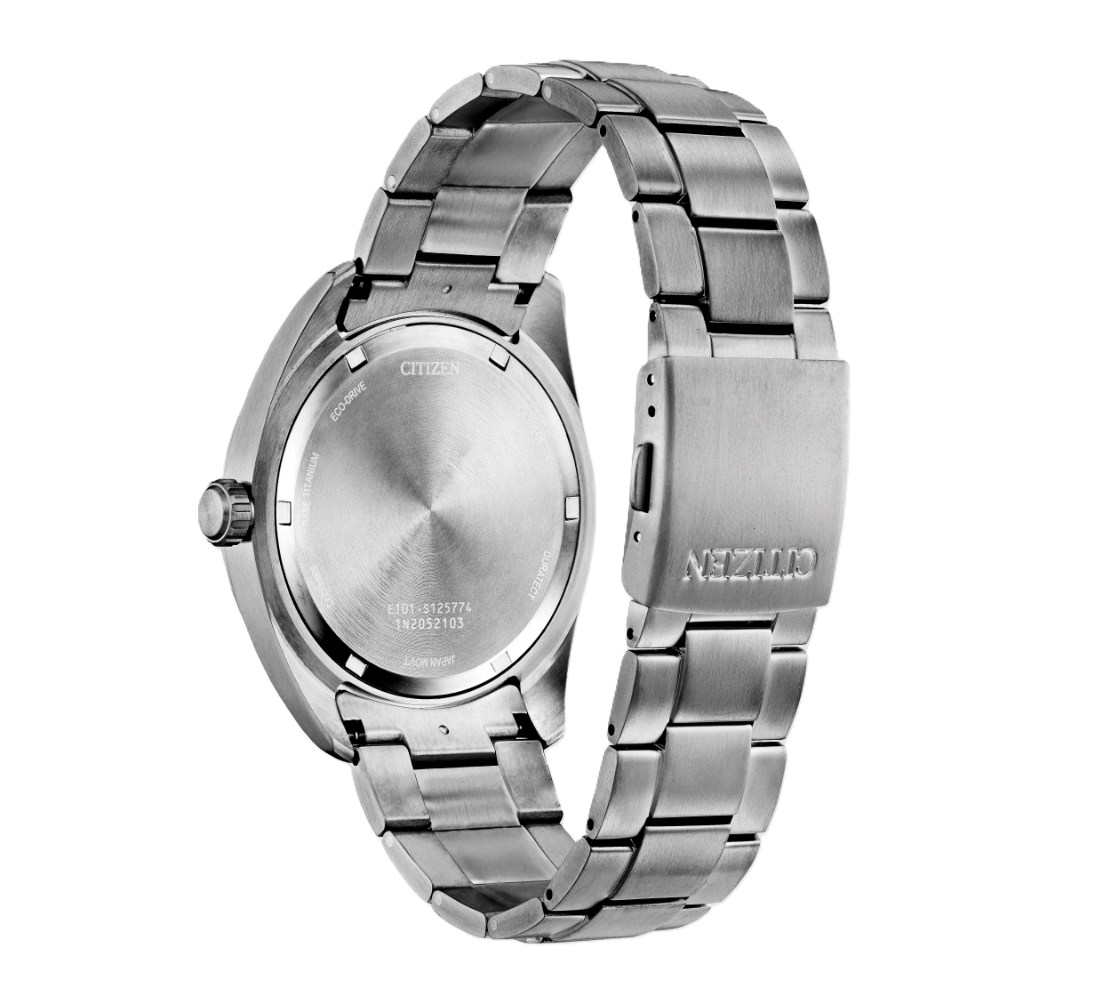CITIZEN GARRISON | MEN'S ECO-DRIVE WATCH | TITANIUM | BLACK DIAL | BM8560-53E - Brownee Jewelers