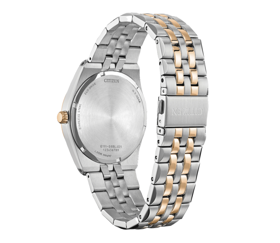 CITIZEN CORSO DIAMOND | MEN'S ECO-DRIVE WATCH | TWO-TONE STAINLESS STEEL | GRAY DIAL | BM7646-55H - Brownee Jewelers