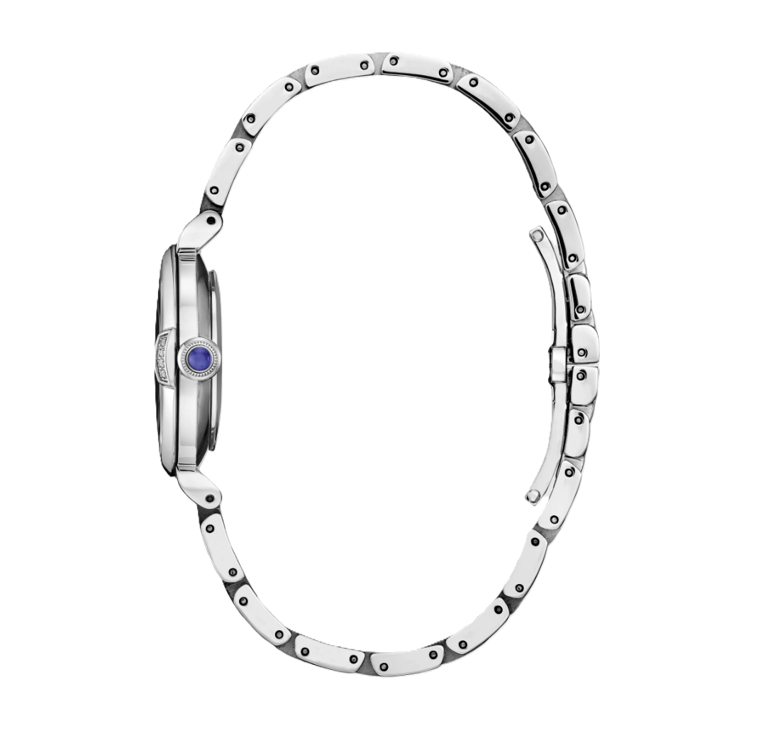CITIZEN L MAE | LADIES ECO-DRIVE WATCH | STAINLESS STEEL | BLUE DIAL | EM1060-87L - Brownee Jewelers