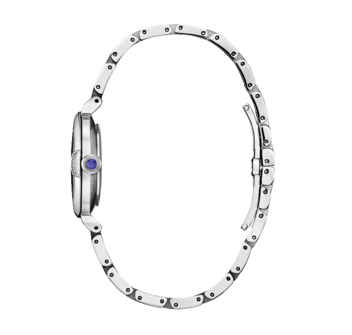 CITIZEN L MAE | LADIES ECO-DRIVE WATCH | STAINLESS STEEL | BLUE DIAL | EM1060-87L - Brownee Jewelers