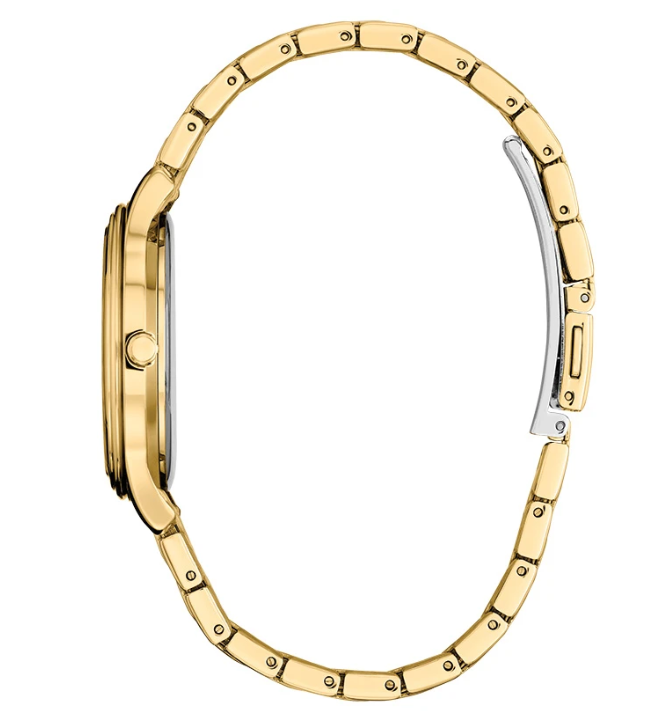 CITIZEN | LADIES ECO-DRIVE WATCH | GOLD-TONE STAINLESS STEEL | BLUE DIAL | EM1212-56L - Brownee Jewelers