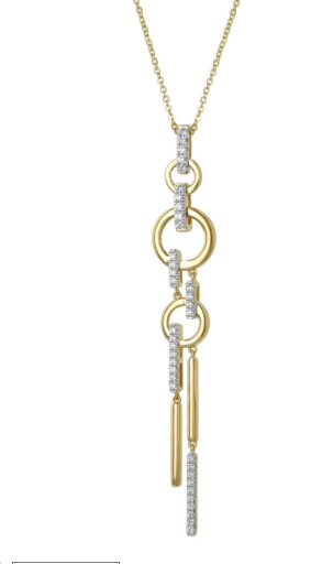 0.35 ctw Diamond Pavé Circle Dangle Pendant