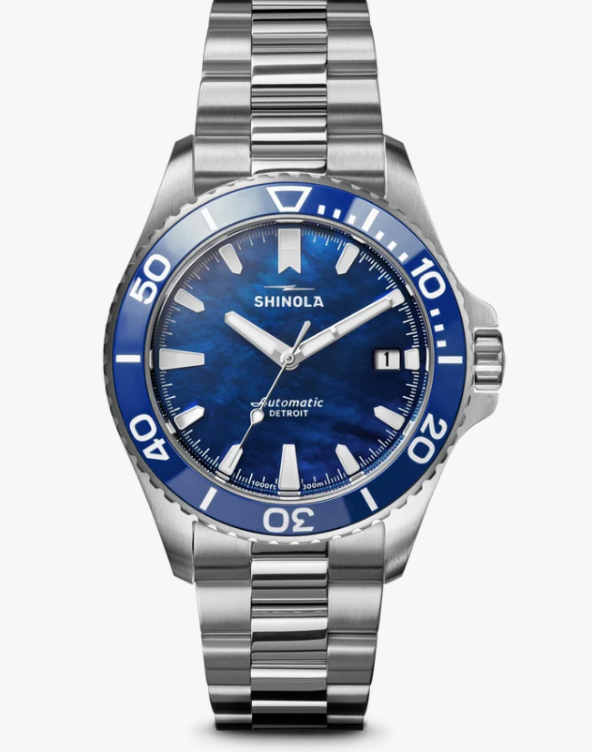 Shinola Automatic Blue Monster Watch