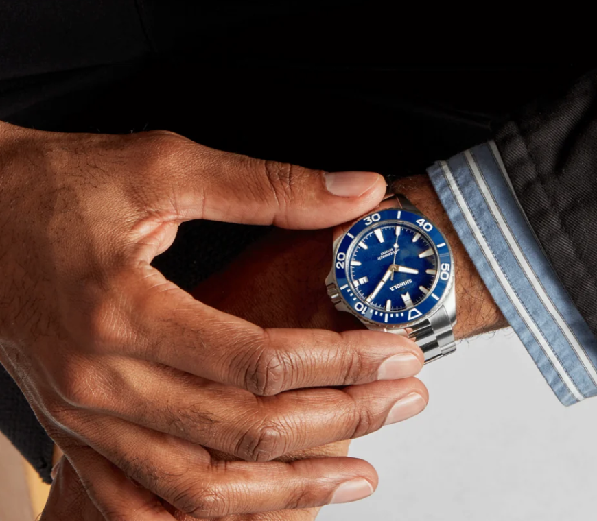 Shinola Automatic Blue Monster Watch
