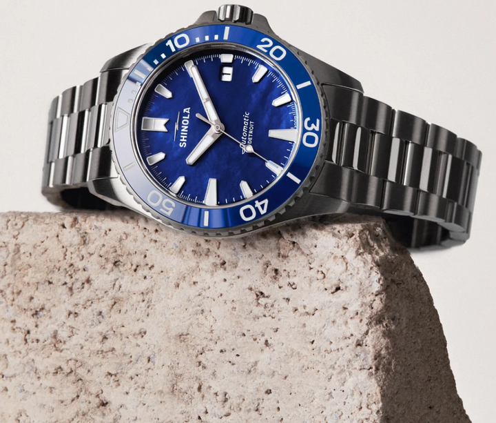 Shinola Automatic Blue Monster Watch