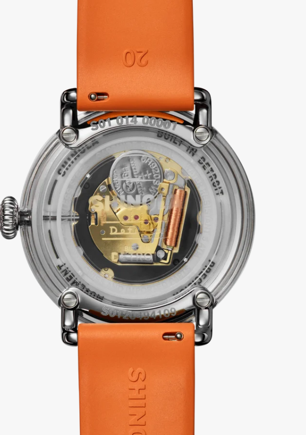 Shinola Detrola Orange Band