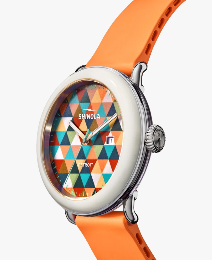Shinola Detrola Orange Band