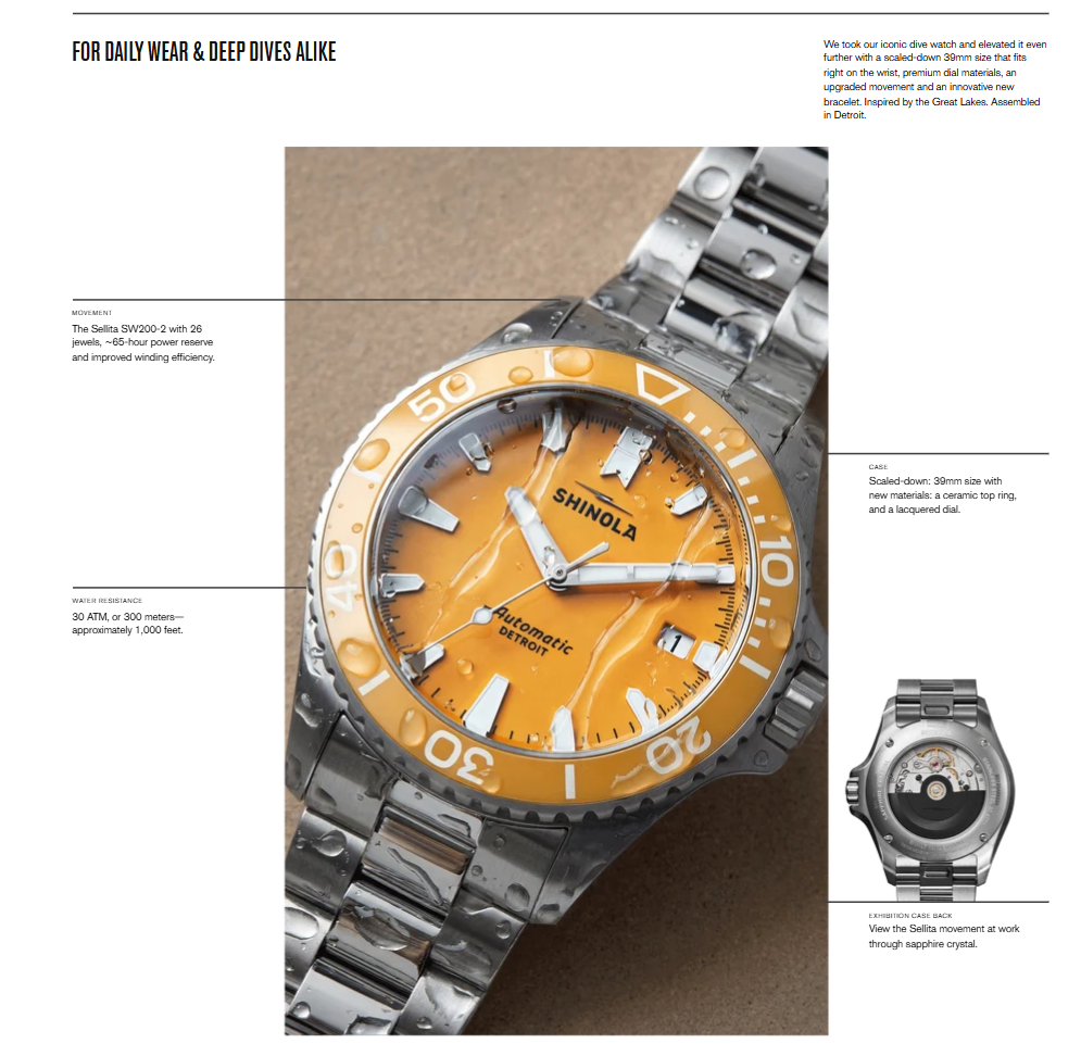 LAKE HURON MONSTER AUTOMATIC DIVE WATCH 
