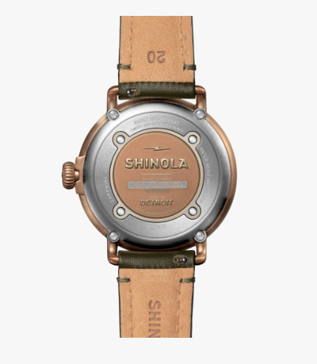 SHINOLA BRONZE RUNWELL WATCH 