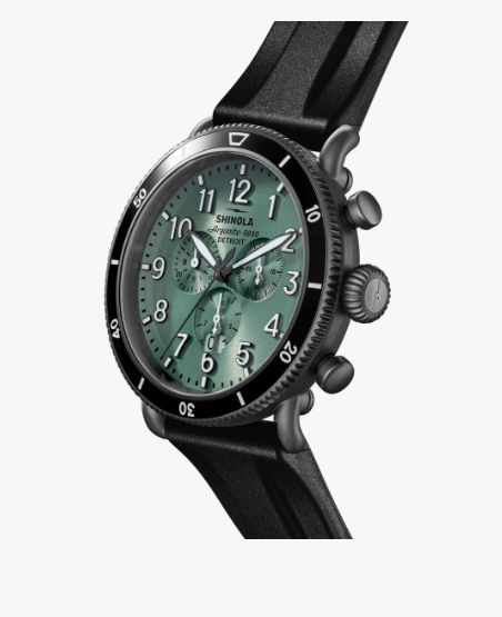 SHINOLA RUNWELL SPORT CYPRESS GREEN DIAL |  S0120494121