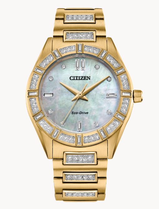 Make a brilliant style statement in the latest women’s dress watch from the Crystal collection.