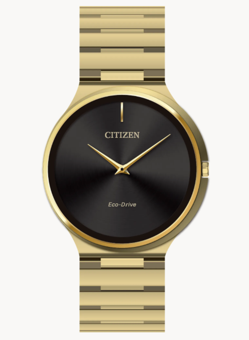 The newest member of the Citizen Stiletto collection, this unisex watch features a unique asymmetrical case design for a bold, modern style that can’t be missed.