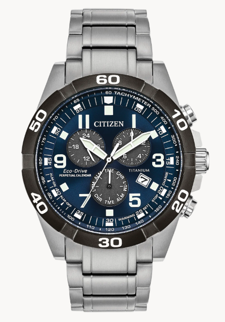 Take things up a notch with this Super Titanium™ CITIZEN Brycen timepiece.