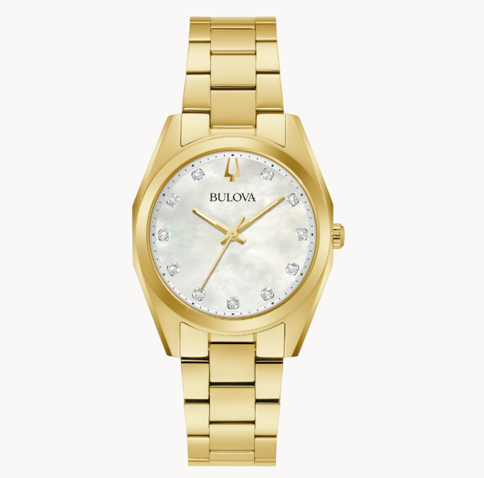 The Bulova ladies’ Surveyor watch is a classic timepiece that will never go out of style.
