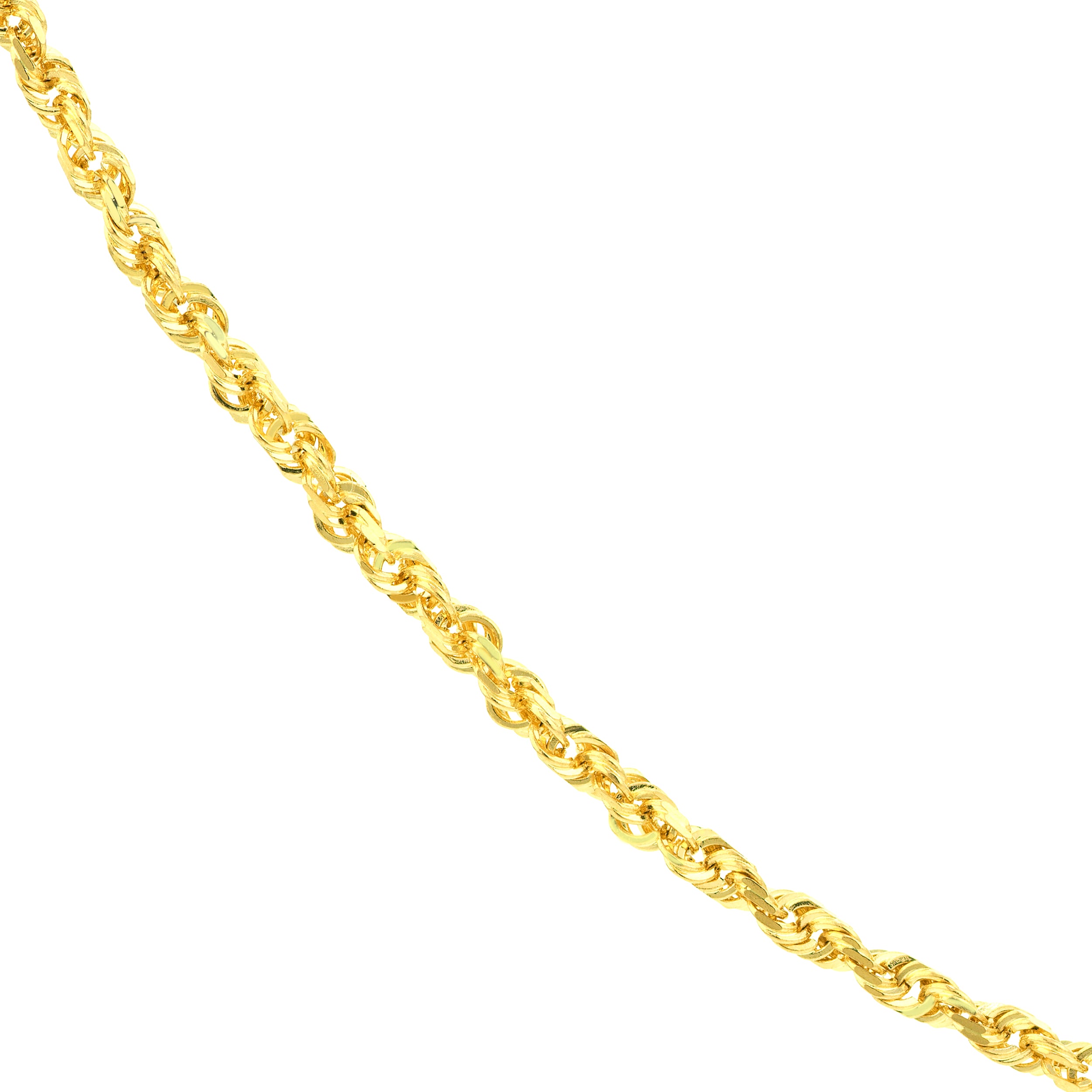 16" 1.56MM DIAMOND-CUT ROPE CHAIN NECKLACE | 10K YELLOW GOLD | TM001586-10Y - Brownlee Jewelers