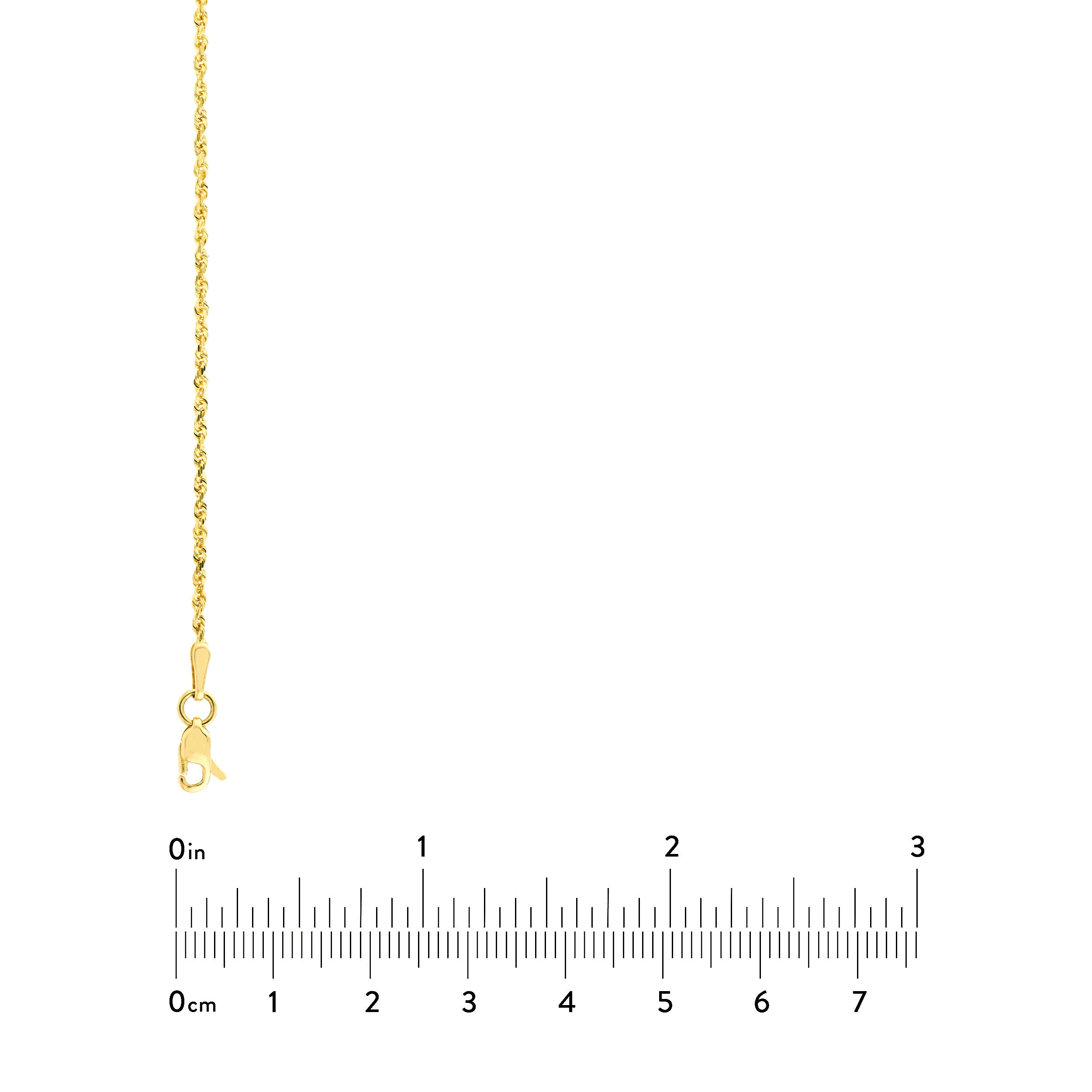 20" 1.56MM DIAMOND-CUT ROPE CHAIN NECKLACE | 10K YELLOW GOLD | TM001586-10Y - Brownlee Jewelers