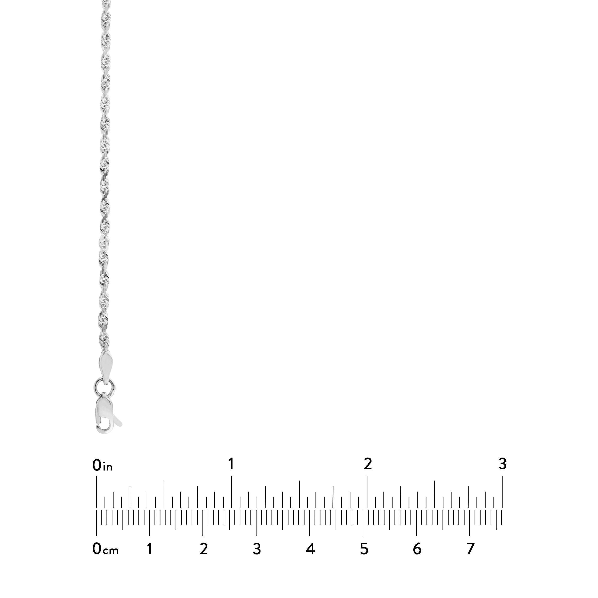 20" 2.15MM DIAMOND-CUT ROPE CHAIN NECKLACE | 10K WHITE GOLD | TM001588-10B - Brownlee Jewelers