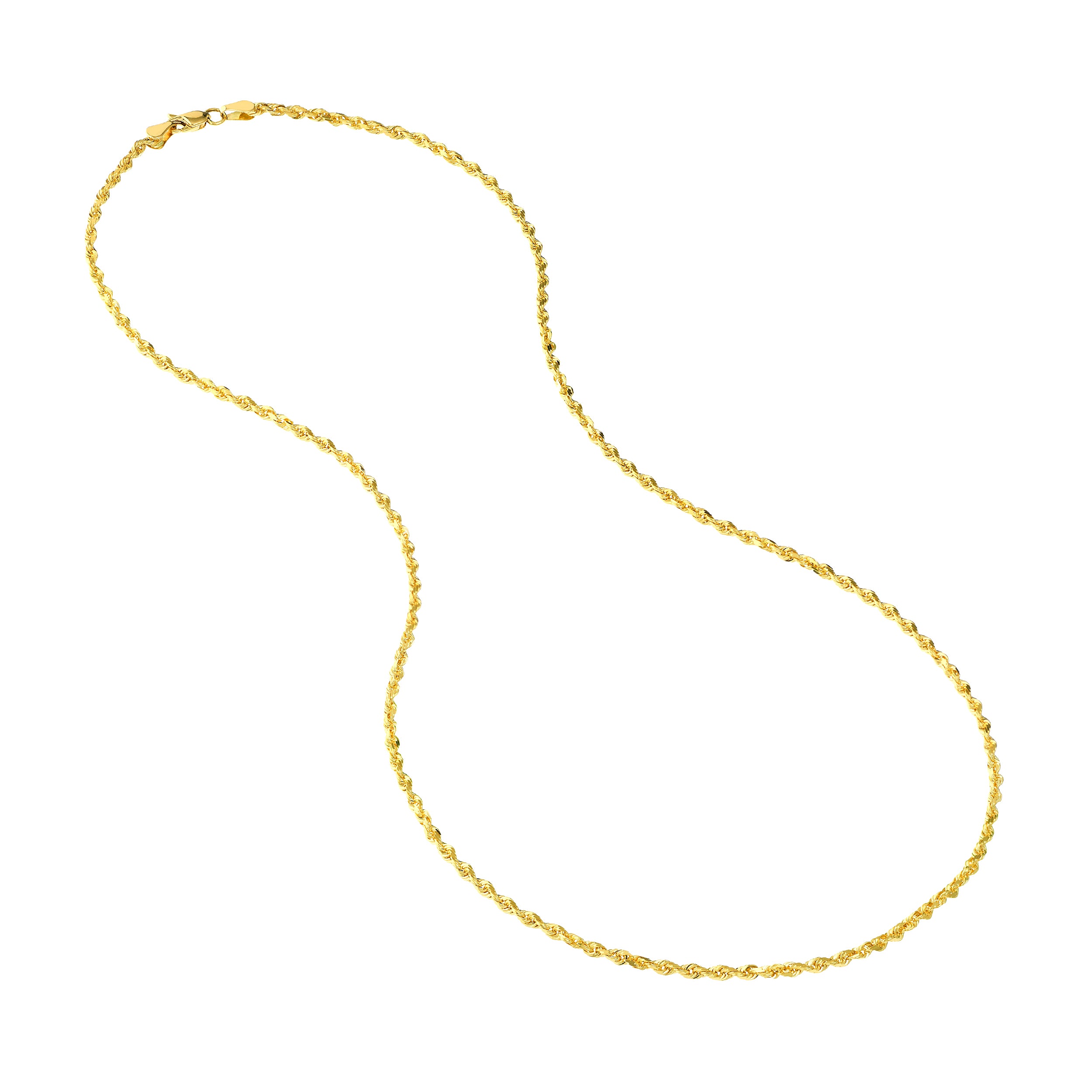 20" 2.15MM DIAMOND-CUT ROPE CHAIN NECKLACE | 10K YELLOW GOLD | TM001588-10Y - Brownlee Jewelers