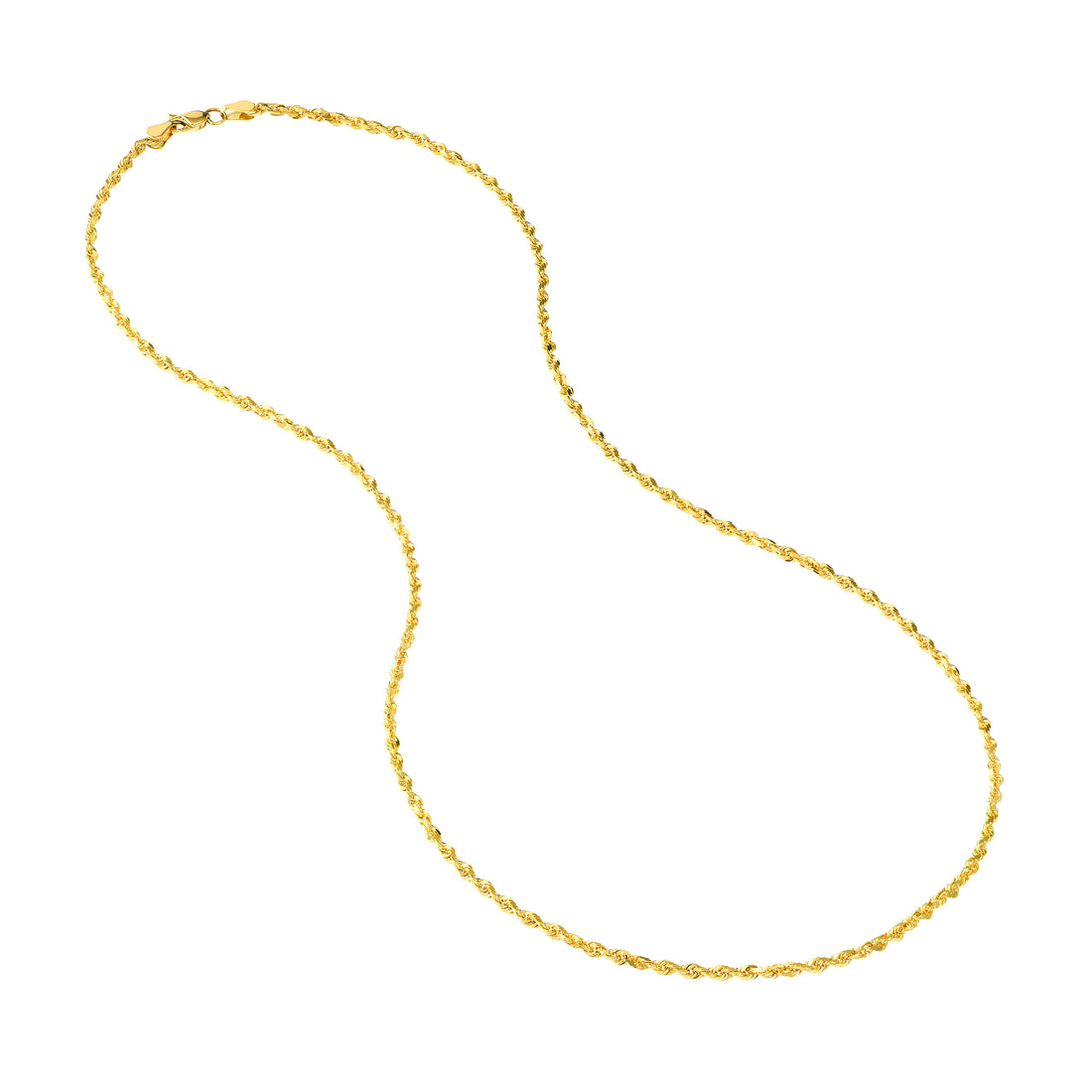 20" 2.15MM DIAMOND-CUT ROPE CHAIN NECKLACE | 10K YELLOW GOLD | TM001588-10Y - Brownlee Jewelers