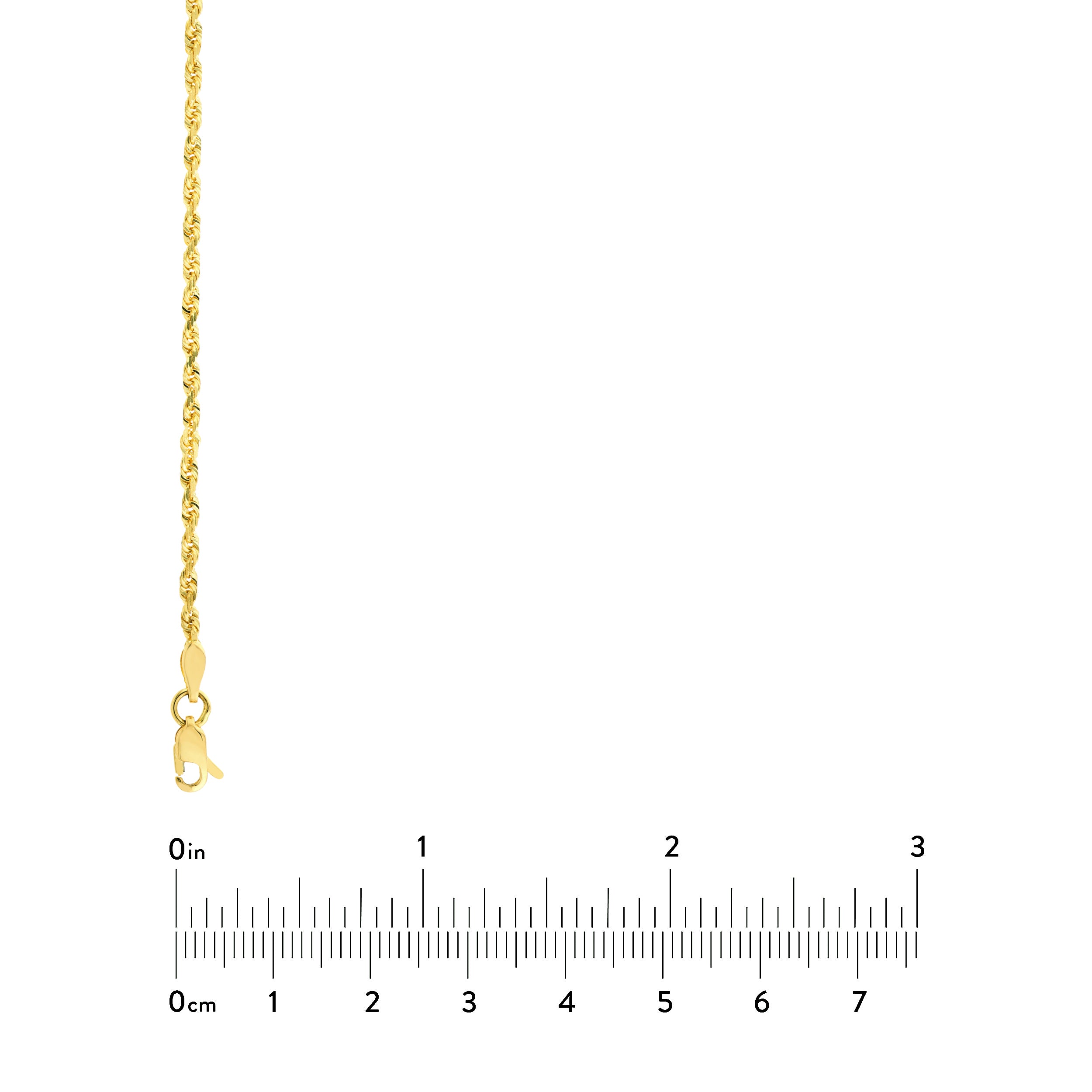20" 2.15MM DIAMOND-CUT ROPE CHAIN NECKLACE | 10K YELLOW GOLD | TM001588-10Y - Brownlee Jewelers